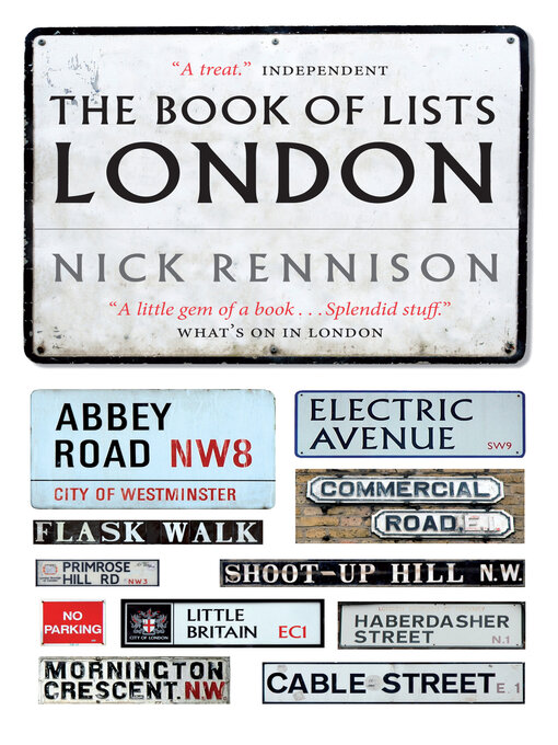 Title details for The Book of Lists London by Nick Rennison - Available